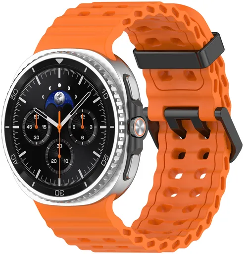 4wrist Silikonový sportovní řemínek pro Samsung Galaxy Watch8 - Oranžová