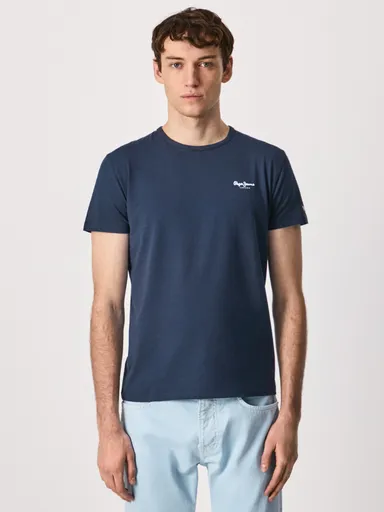 Pepe Jeans pánské tmavě modré tričko Basic PM508212 XL
