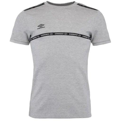 Umbro TAPED TECH TEE Pánské triko, šedá, velikost