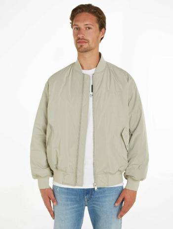 Tommy Jeans pánský šedo-zelený bomber - XL (PMI)