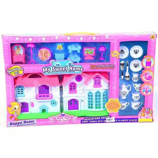 Domeček pro panenky s příslušenstvím