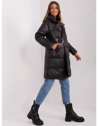 Dámská bunda prošívaná péřová zimní RAEK černá