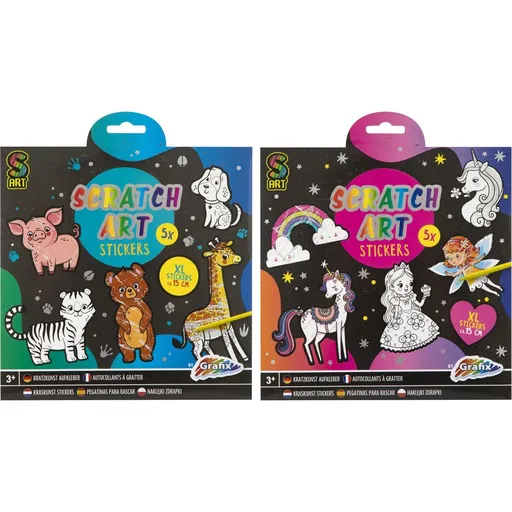 Vyškrabávací samolepky XXL 5 ks