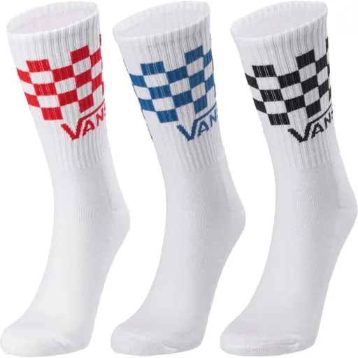 Vans CLASSIC CHECK CREW Ponožky, bílá, velikost