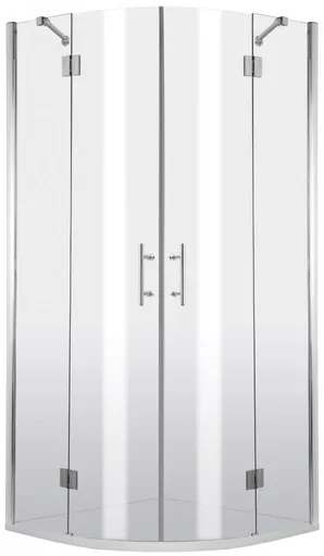 DEANTE Abelia chrom Sprchový kout, čtvrtkruh, 80x80 cm čtyřstranný KTA_052P