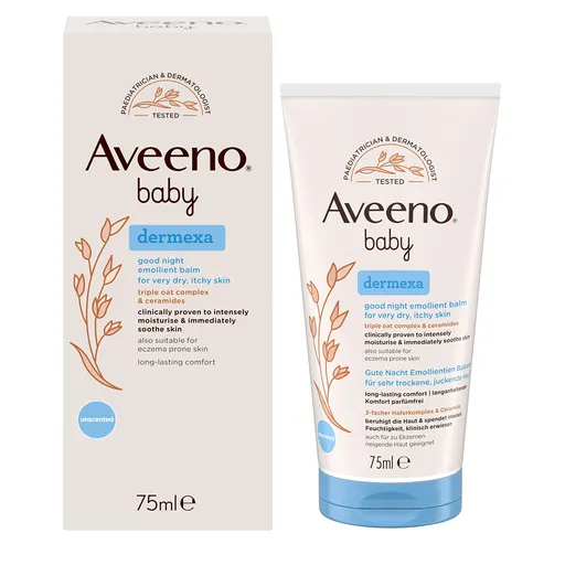 Aveeno Emolienční balzám na dobrou noc Baby Dermexa (Emollient Balm) 75 ml