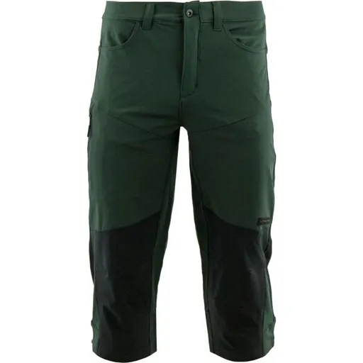 ALPINE PRO HEDAC 3/4 Pánské outdoorové 3/4 kalhoty, tmavě zelená, velikost