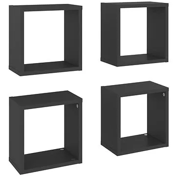 Shumee Nástěnné kostky 4 ks šedé 26×15×26 cm, 807032 (807032)