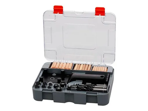 Sada pro stolaře na vrtaní otvorů pro kolíkové spoje STREND PRO 2173616 83ks