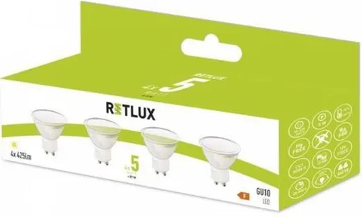 REL 37 LED GU10 4x5W RETLUX