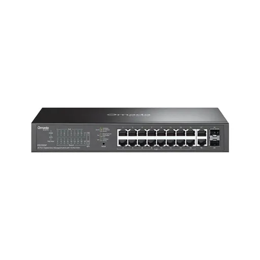 TP-Link OMADA switch ES220GP (18xGbE, 2xSFP, 16xPoE+, 150W)