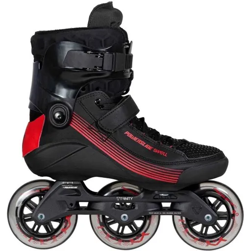 Powerslide SWELL BLACK 100 TRINITY Fitness brusle, černá, velikost