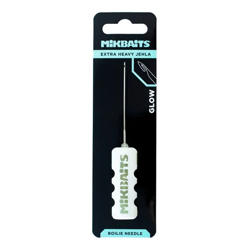 Mikbaits Boilie jehla Extra Heavy GLOW bílá bez zobáčku svítící,Mikbaits Boilie jehla Extra Heavy GLOW bílá bez zobáčku svítící