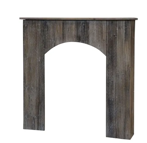 Hnědá antik dekorativní krbová římsa Grimaud - 100*20*95cm Chic Antique