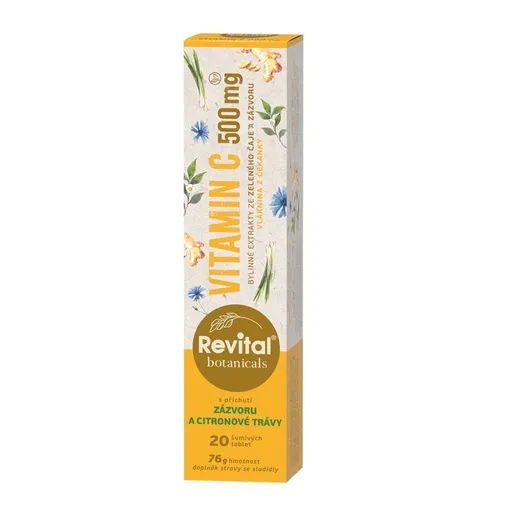 Revital Botanicals Vitamin C 500 mg 20 šumivých tablet