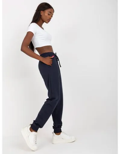 Dámské tepláky s kapsami ABRIELLE námořnicky modré