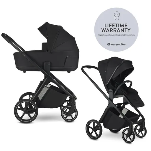 EASYWALKER Kočárek kombinovaný Zoey Pure Black