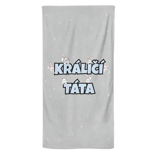 Osuška Králičí táta (Velikost osušky: 70x140cm)