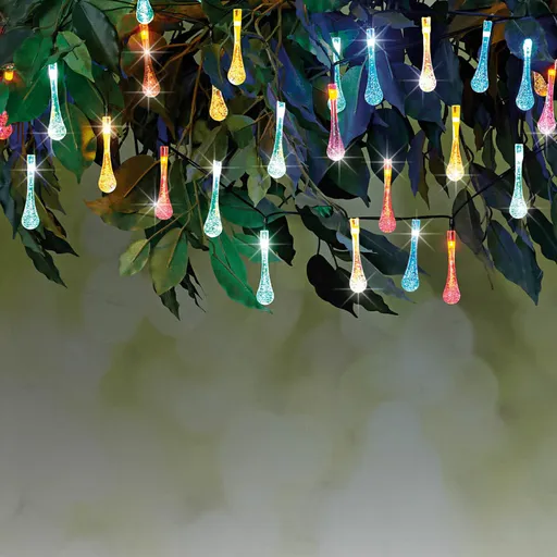 Solární světelný řetěz "Kapky"