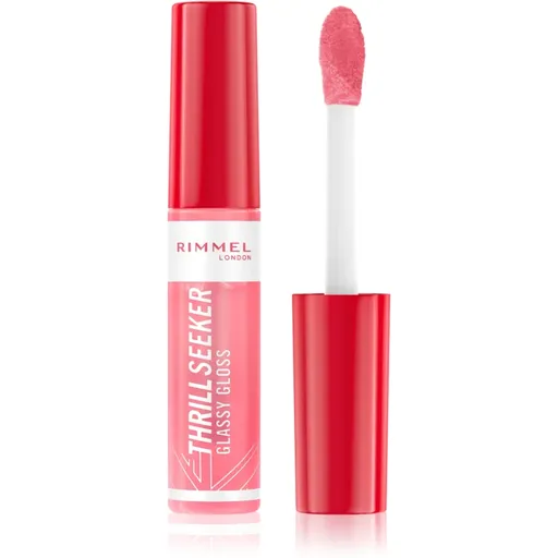 Rimmel Thrill Seeker Glassy Gloss lesk na rty pro větší objem odstín 500 Pine to the Apple 10 ml