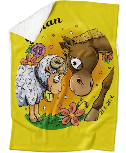 Deka Koňská znamení – beran (Podšití beránkem: ANO)