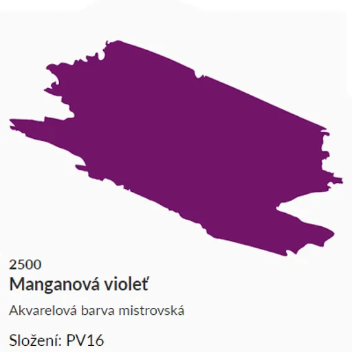 Akvarelová barva Umton 2,6ml – 2500 violeť manganová