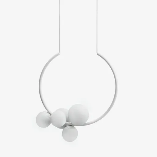 LUCIS závěsné svítidlo OHM 22,1W LED 4000K sklo argento dorato opál ZL2.L2.O55.70M DALI2 DALI