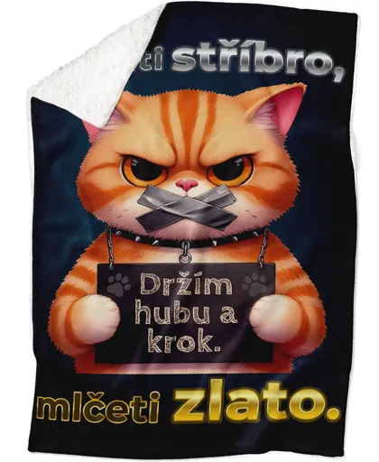 Deka Držím hubu (Podšití beránkem: ANO)