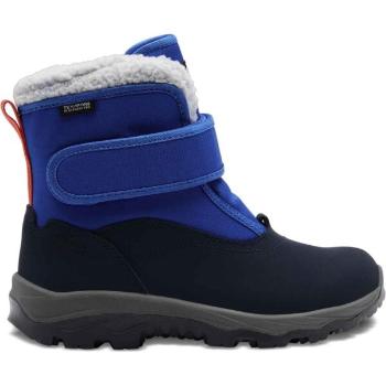 Jack Wolfskin VOJO SHELL TEXAPORE MID VC K Dětská zimní obuv, tmavě modrá, velikost