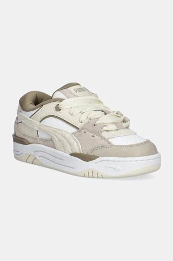 Kožené sneakers boty Puma Puma-180 PRM Wns béžová barva