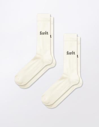 Forét Walk Socks 2-pack CLOUD/BLACK