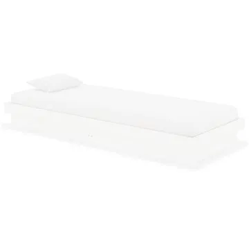 Rám postele bílý masivní dřevo 75 × 190 cm Small Single, 819933 (819933)