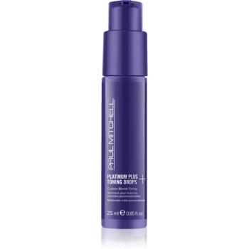 Paul Mitchell Platinum Plus Toning Drops pigmentové kapky pro zesvětlené, melírované studené blond vlasy 25 ml