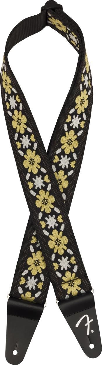 Fender Pasadena Woven Strap, Yellow Clover, 2"