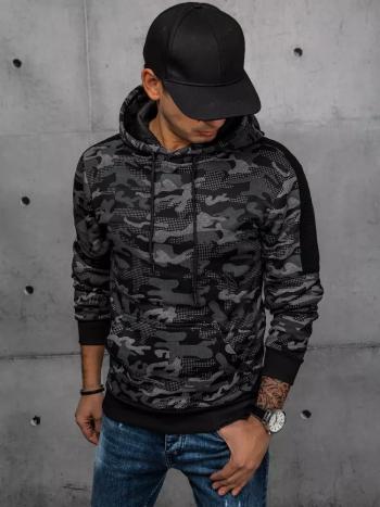 Maskáčová pánska mikina s kapucňou