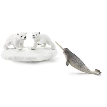 Schleich Lední medvědi a klouzačka 42531 (4059433573533)