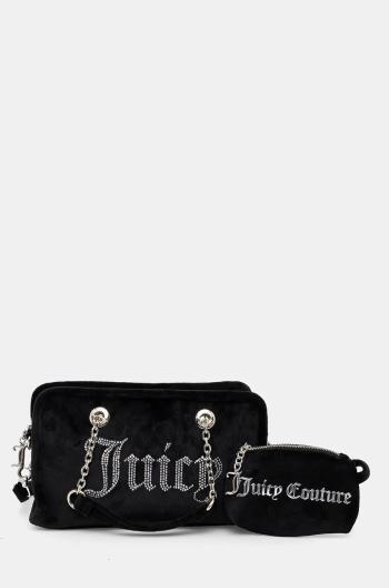 Velurová kabelka Juicy Couture Kimberly černá barva, BIJQL5465WPO000