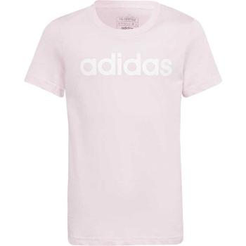 adidas LINEAR TEE Dívčí tričko, růžová, velikost