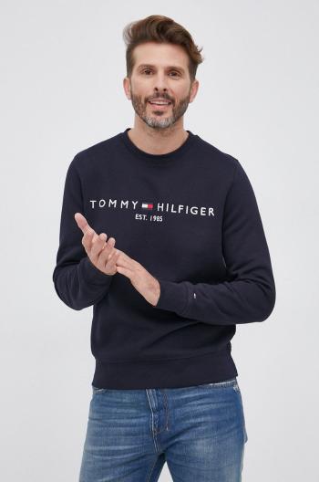 Mikina Tommy Hilfiger pánská, tmavomodrá barva, s aplikací, MW0MW11596