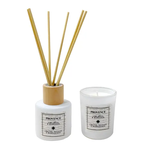 Dárková sada Lime Basil Mandarin PROVENCE svíčka a difuzér