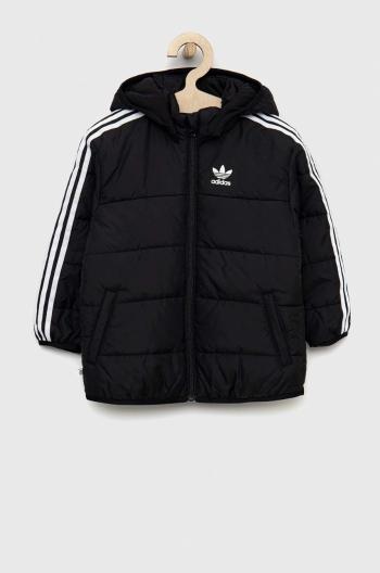 Dětská bunda adidas Originals černá barva