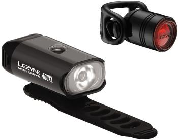 Lezyne Mini Drive 400XL / Femto Drive Black/Hi Gloss Front 400 lm / Rear 7 lm Cyklistické svetlo