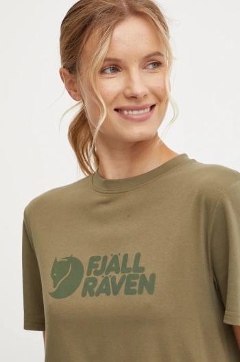 Tričko Fjallraven Fjällräven Logo Tee W zelená barva, F87146.620