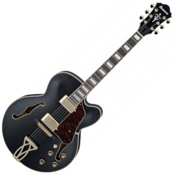 Ibanez AF75G Artcore Black Flat Semiakustická kytara