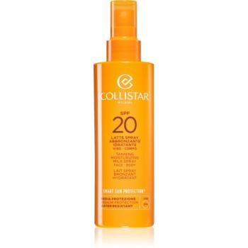 Collistar Smart Sun Protection Tanning Moisturizing Milk Spray SPF 20 ochranné mléko ve spreji SPF 20 200 ml