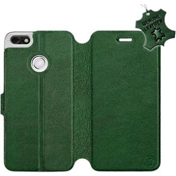 Flip pouzdro na mobil Huawei P9 Lite mini - Zelené - kožené -   Green Leather (5903226526109)