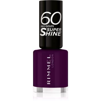 Rimmel 60 Seconds Super Shine lak na nehty odstín 345 Black Cherries 8 ml