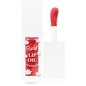 Rude Cosmetics Lip Oil Massage olej na rty s hydratačním účinkem odstín Chillaxin’ Cherry 4 ml