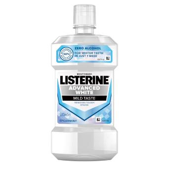 Listerine Advanced White Mild Taste ústní voda 500 ml