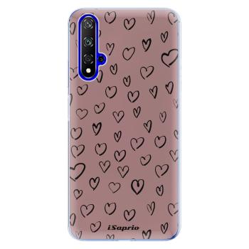 Odolné silikonové pouzdro iSaprio - Heart Dark - Huawei Honor 20